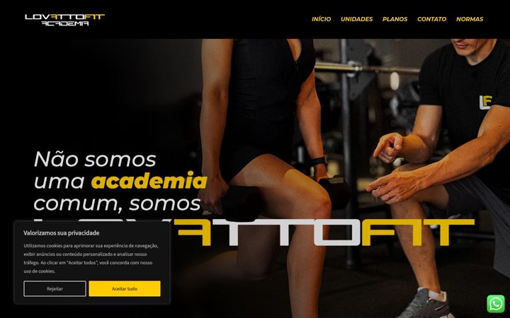 Screenshot of lovattofit.com.br