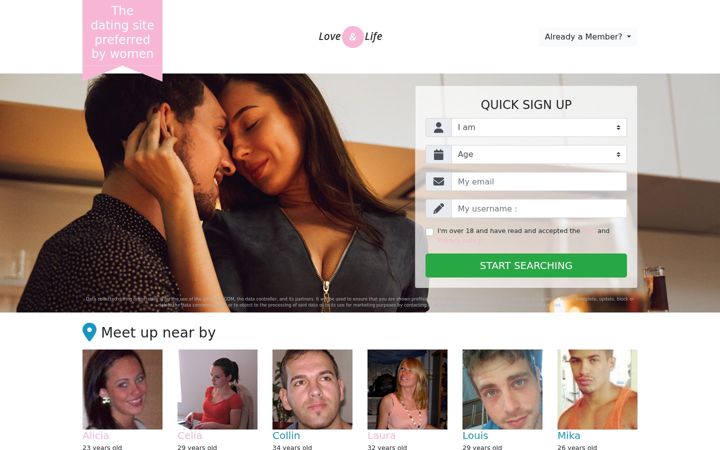 Screenshot of love-and-life.com