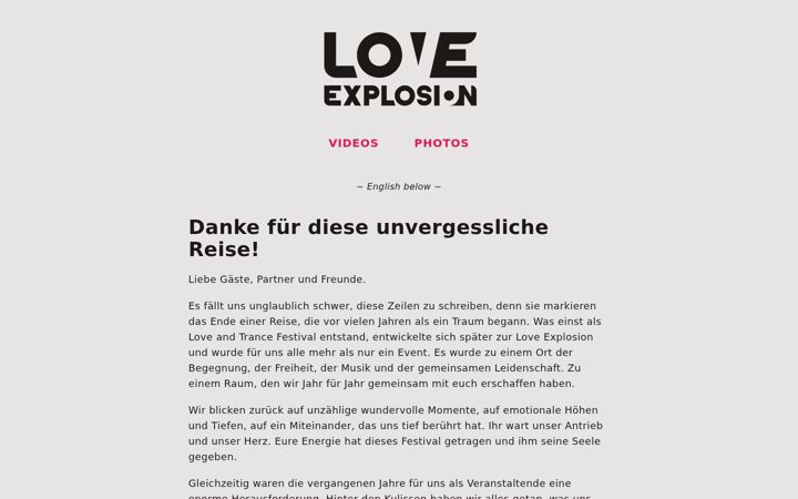Screenshot of love-explosion.com
