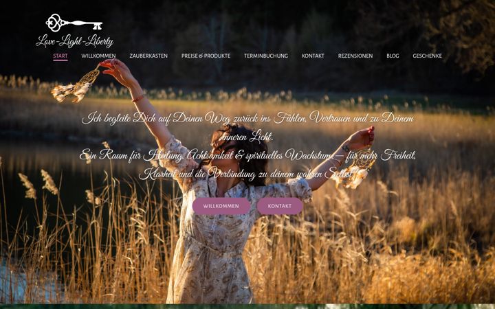 Screenshot of love-light-liberty.de