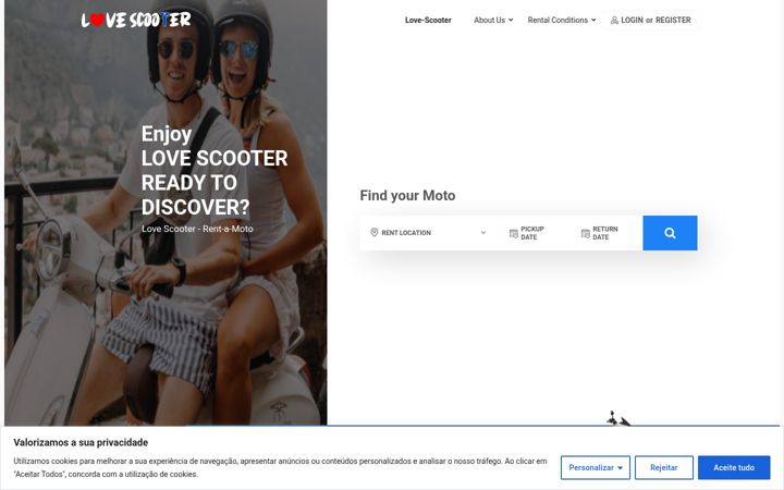 Screenshot of love-scooter.com