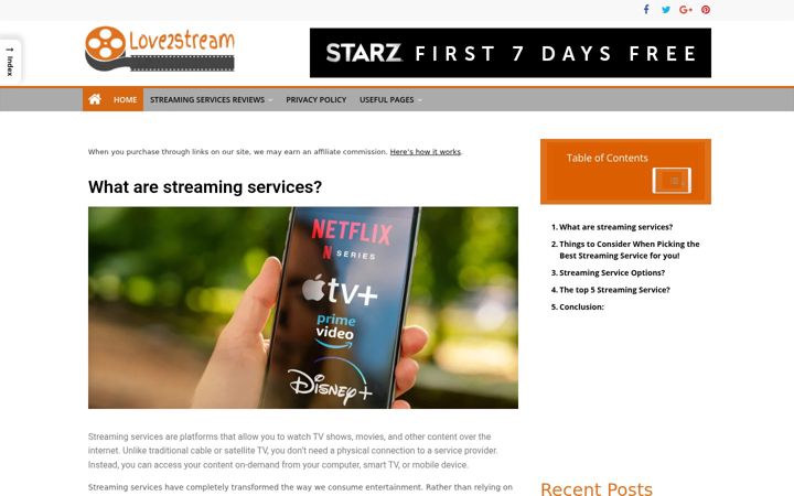 Screenshot of love2stream.net