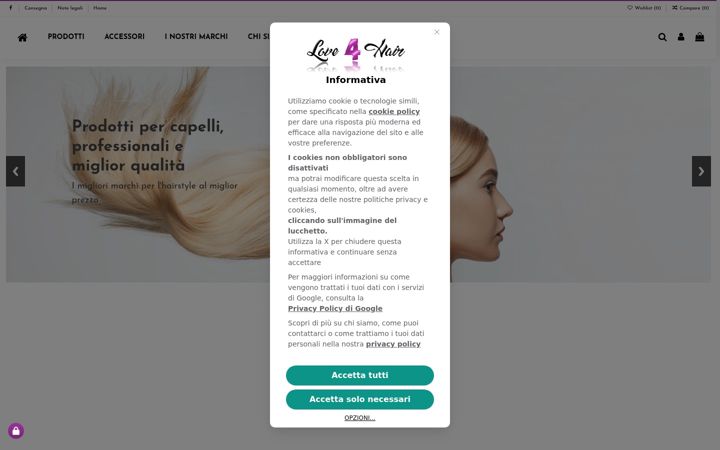 Screenshot of love4hair.it
