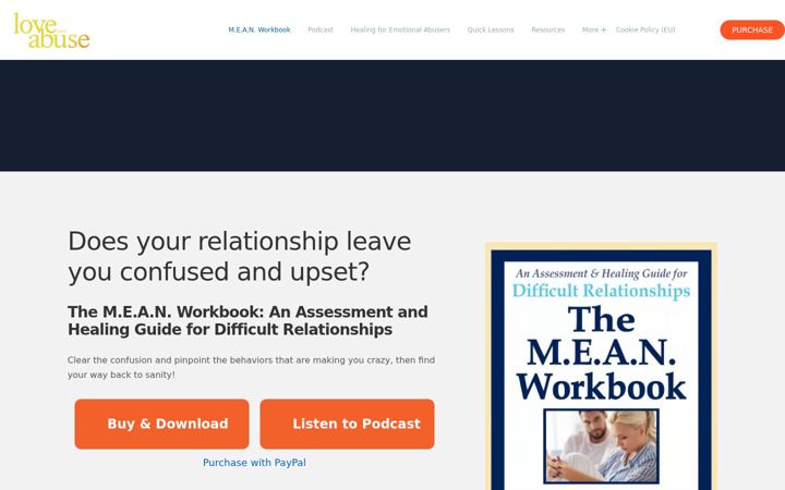 Screenshot of loveandabuse.com