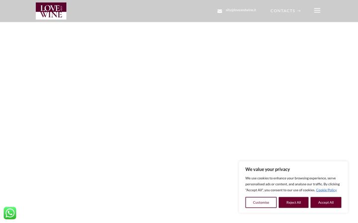 Screenshot of loveandwine.it