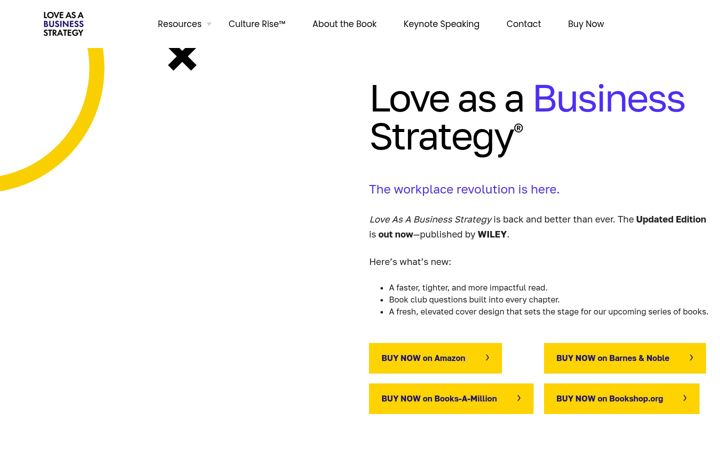 Screenshot of loveasabusinessstrategy.com