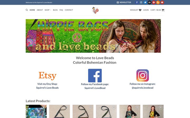 Screenshot of lovebeads.eu
