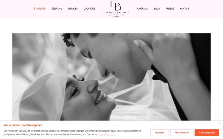 Screenshot of lovebirds-mallorca.com