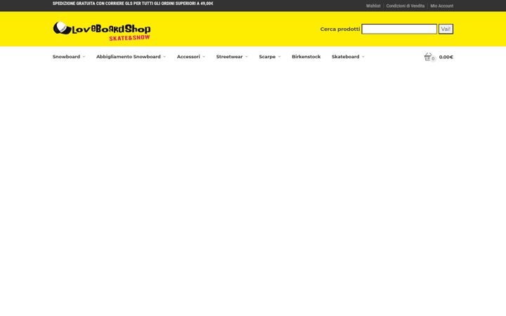 Screenshot of loveboardshop.com