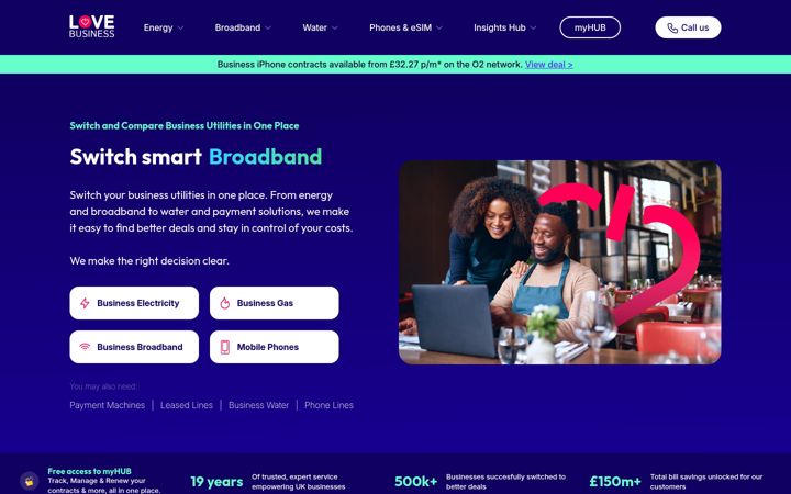 Screenshot of lovebusiness.co.uk