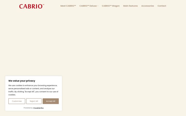 Screenshot of lovecabrio.com