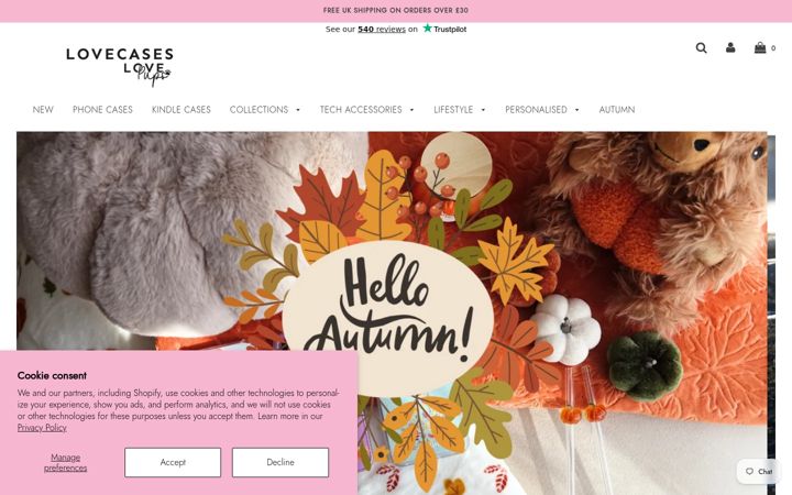 Screenshot of lovecases.com