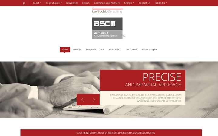 Screenshot of lovecchioconsulting.it