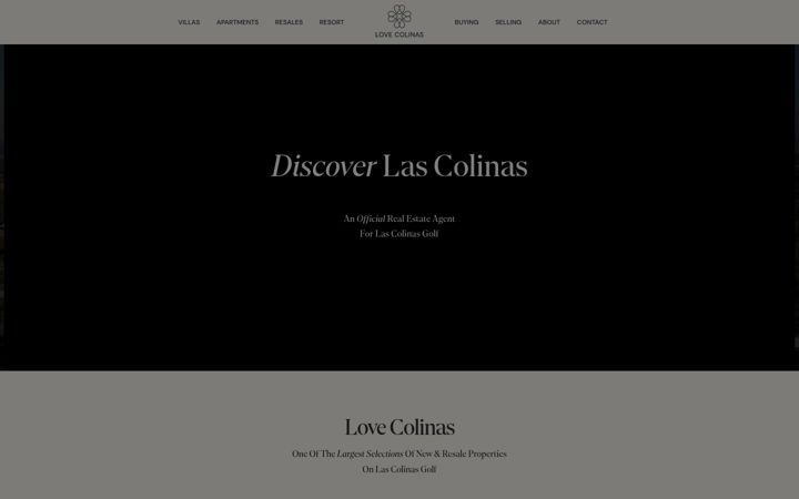 Screenshot of lovecolinas.com