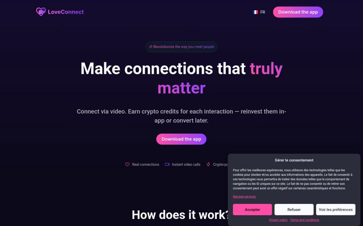 Screenshot of loveconnect.ch