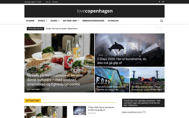 Screenshot of lovecopenhagen.com