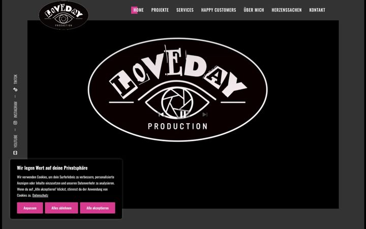 Screenshot of loveday-production.de