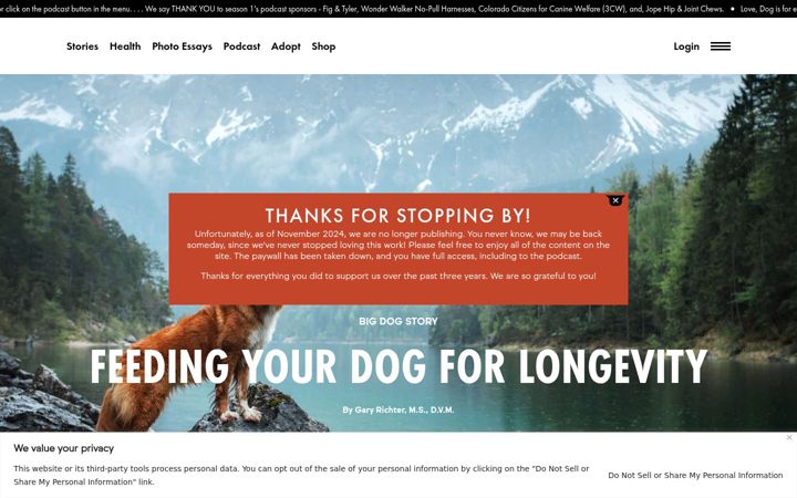 Screenshot of lovedog.com