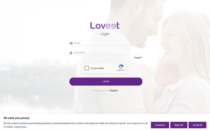 Screenshot of loveet.eu