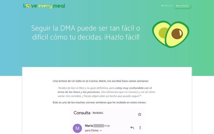Screenshot of loveeverymeal.com