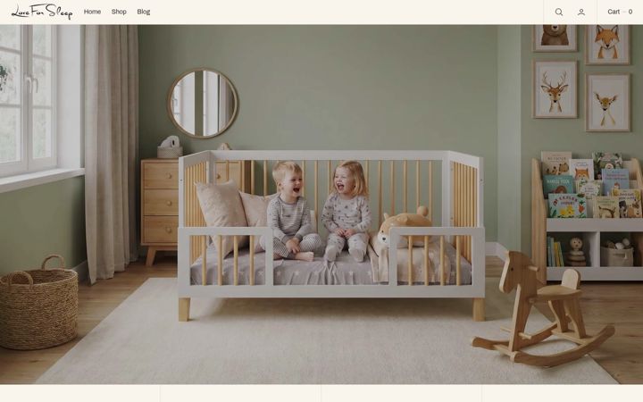 Screenshot of loveforsleep.co.uk
