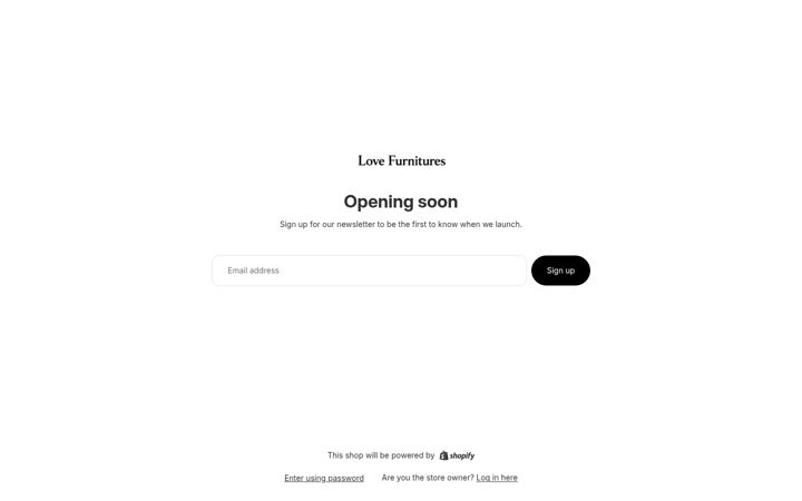 Screenshot of lovefurnitures.com