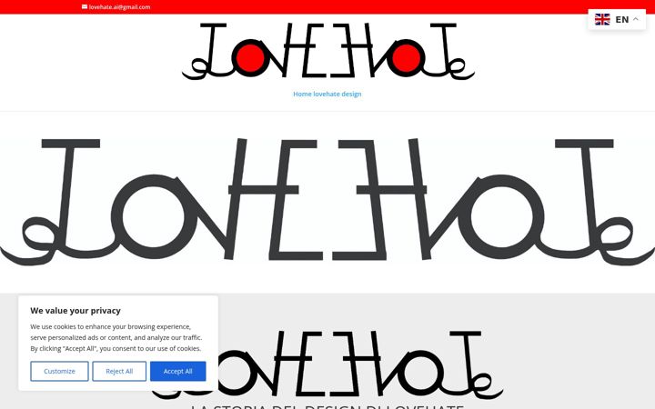Screenshot of lovehate.it.com