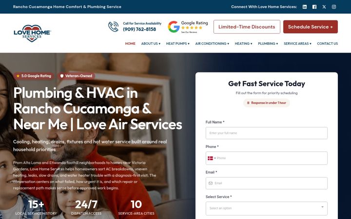Screenshot of lovehomeservices.com