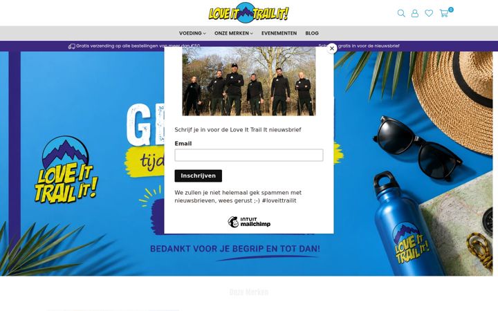 Screenshot of loveittrailit.nl