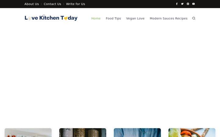 Screenshot of lovekitchentoday.com