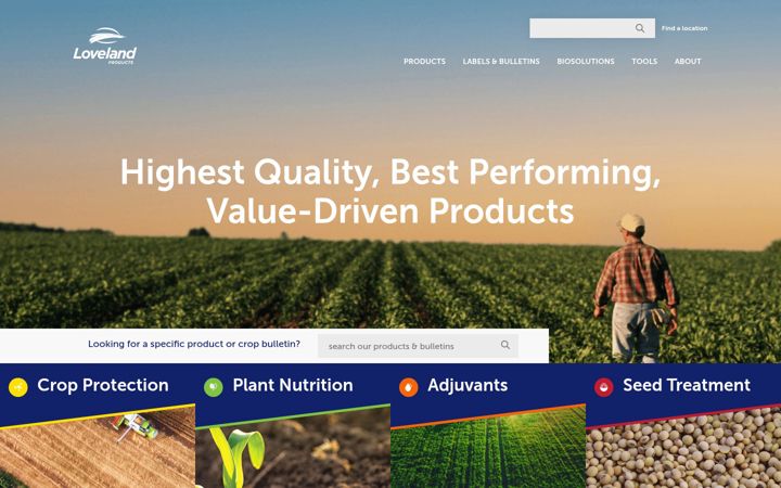 Screenshot of lovelandproducts.com