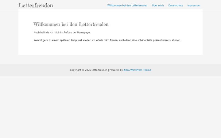 Screenshot of lovelettering.de