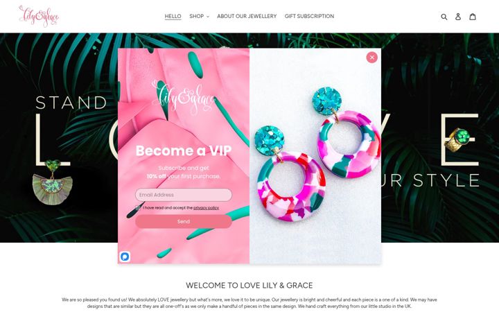 Screenshot of lovelilyandgrace.com