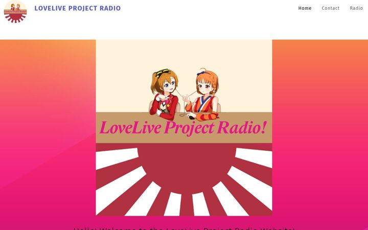 Screenshot of loveliveradio.com