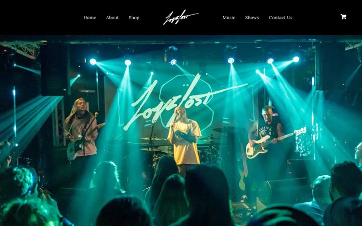 Kuvakaappaus sivustosta lovelostband.com