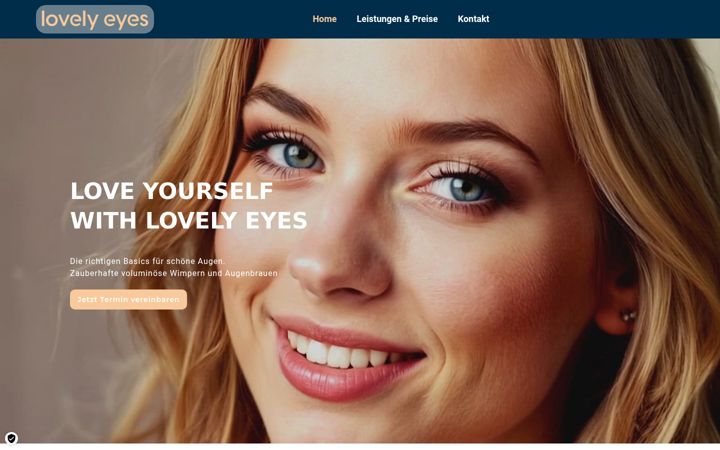 Screenshot of lovely-eyes.com