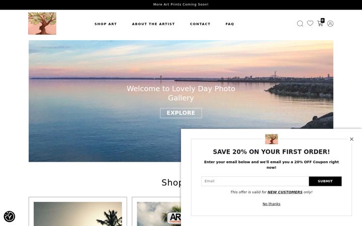 Screenshot of lovelydayproduction.com