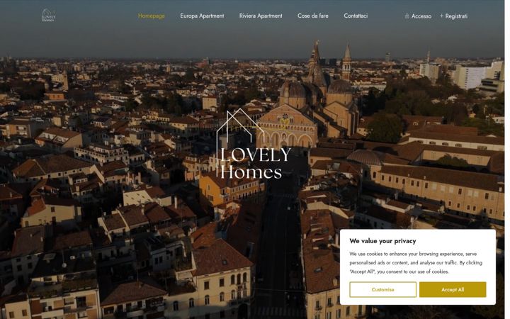 Screenshot of lovelyhomes.it