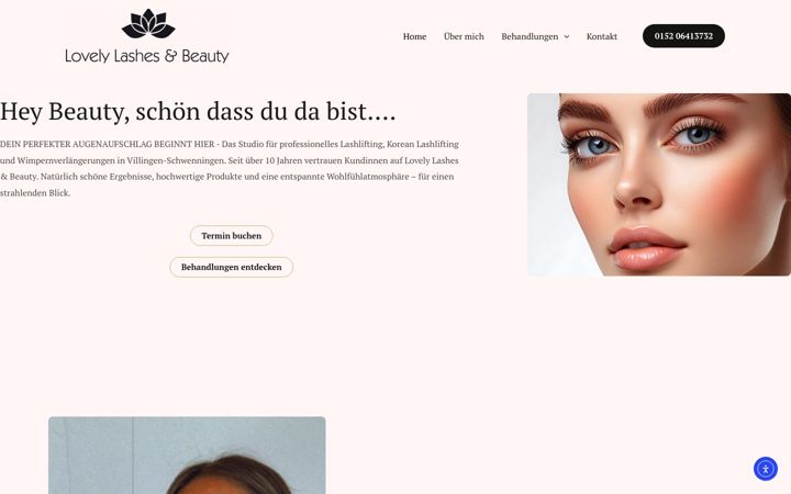 Screenshot of lovelylashes-beauty.de