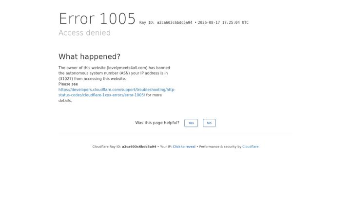 Screenshot of lovelymeets4all.com