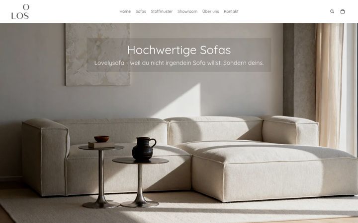 Screenshot of lovelysofa.de