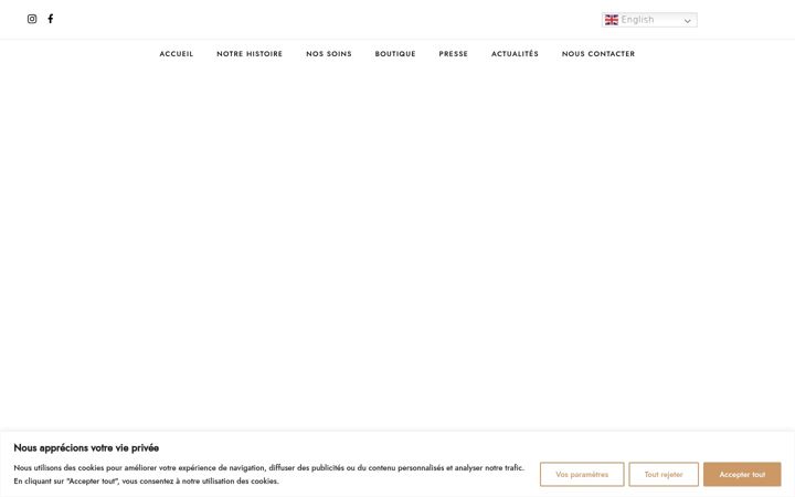 Screenshot of lovelyspa.fr