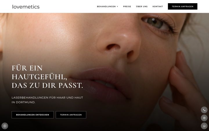 Screenshot of lovemetics.de