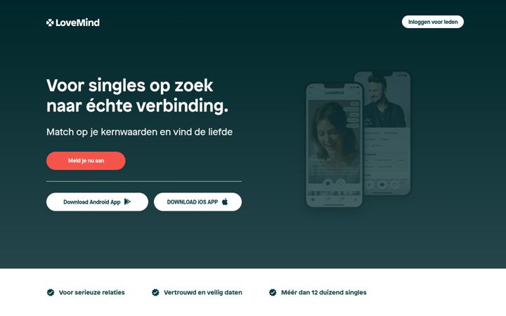 Screenshot of lovemind.nl