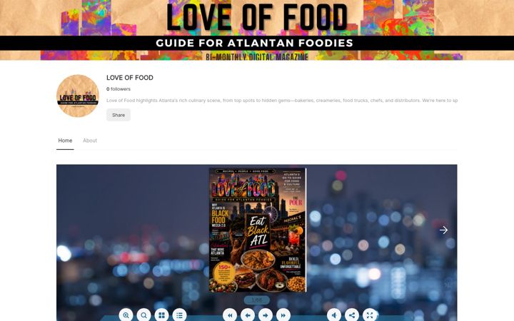 Screenshot of loveoffoodguide.com
