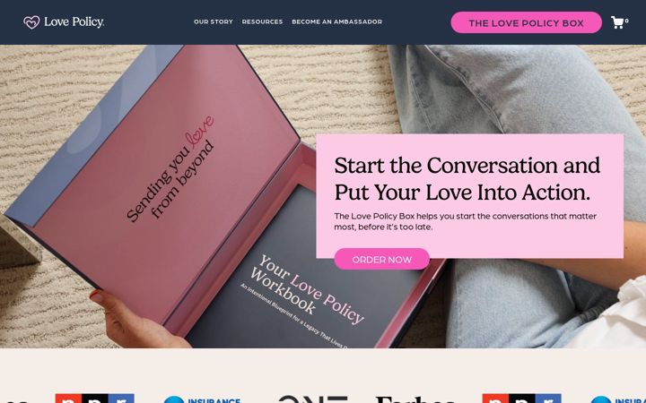 Screenshot of lovepolicy.com
