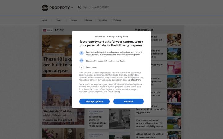 Screenshot of loveproperty.com