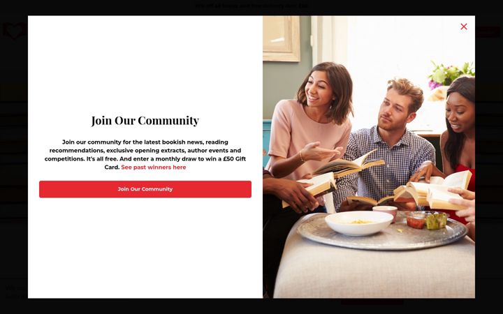 Screenshot of lovereading.co.uk