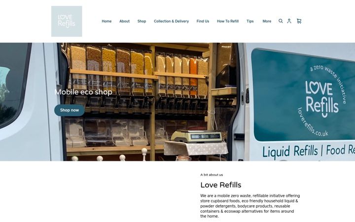 Screenshot of loverefills.co.uk