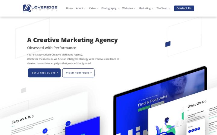 Screenshot of loveridgedigital.com